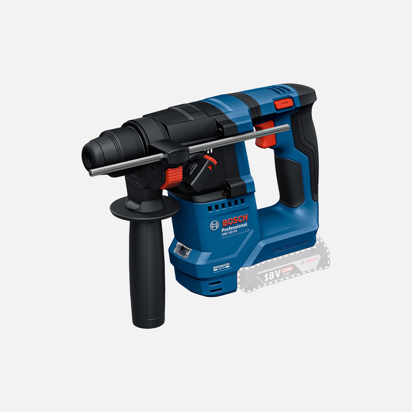 Bosch Professional GSB 18V-25 Akülü Darbeli Vidalama + GBH 18V-18 Akülü Kırıcı Delici  2 Ah Tek Akü Kombi Set - 0615A5007P
