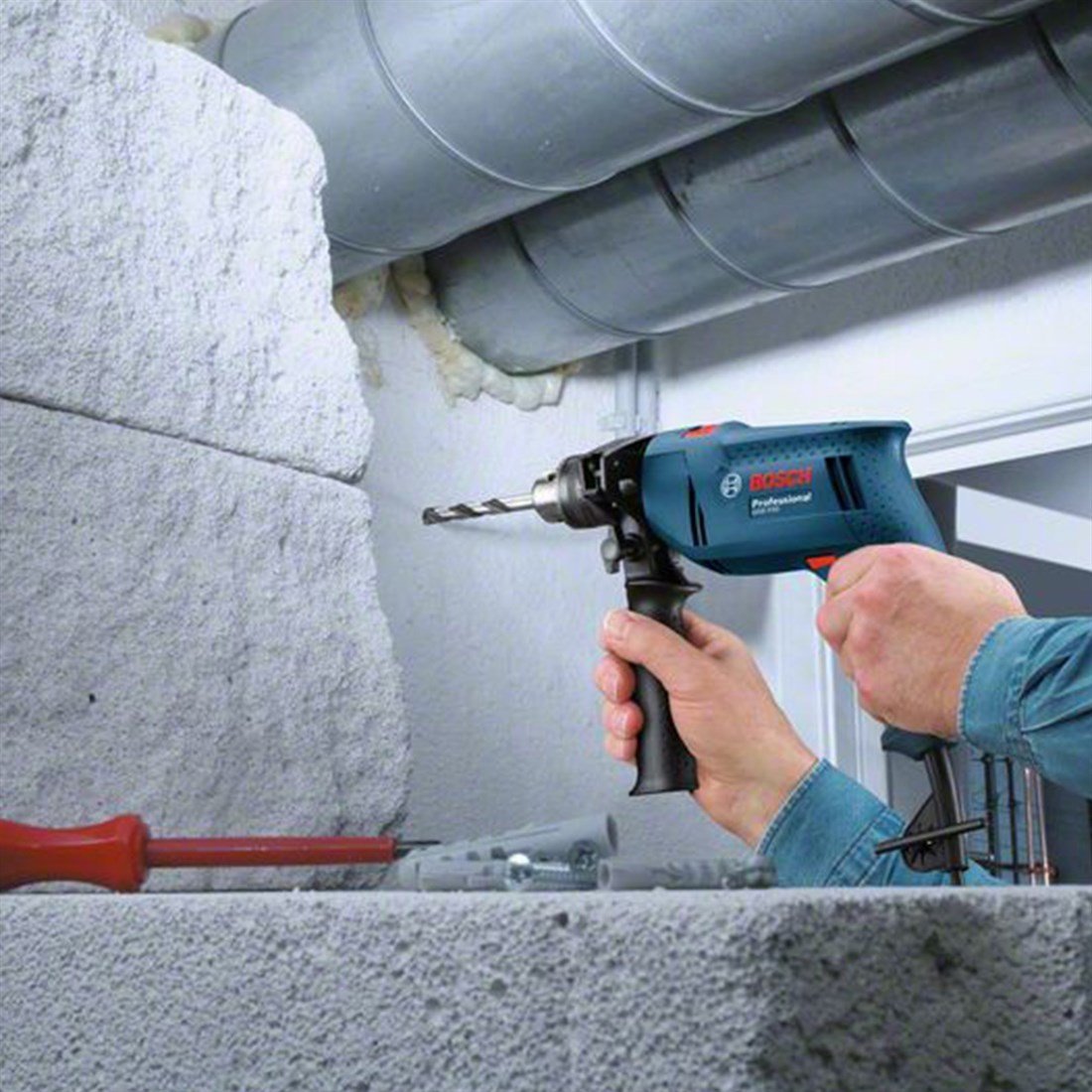 Bosch Professional Gsb 550 Darbeli Matkap - 06011a1023