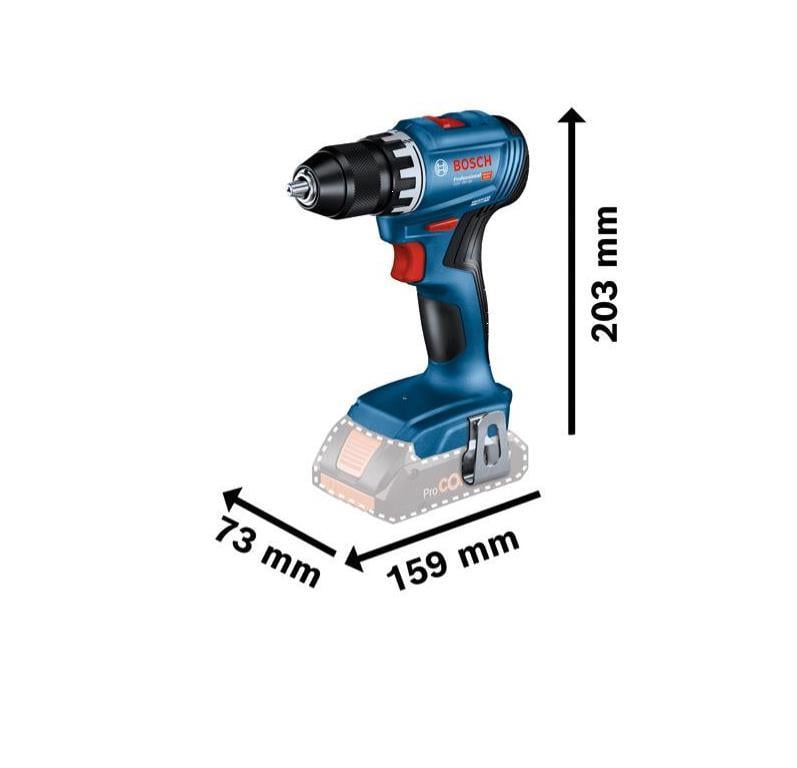 Bosch Professional Gsr 18V-45 Akülü Vidalama + Gws 18V-8 Akülü Taşlama 2 x 4 Ah Akülü Kombi Set - 0615A5007N