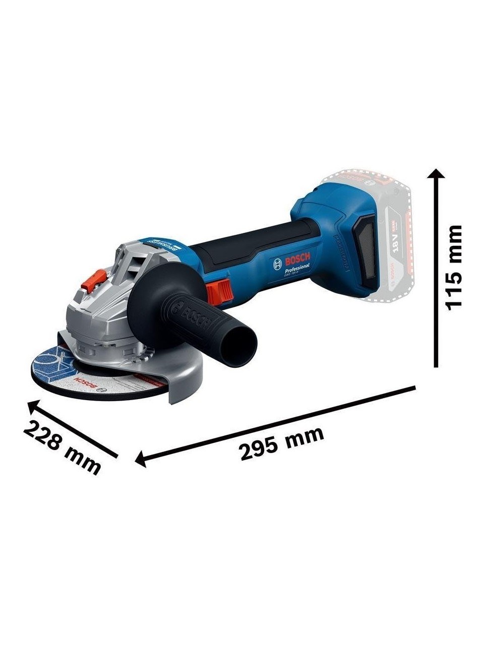 Bosch Professional GSR 18V-45 + GWS 18V-8 + GBH 18V-22 3 x 4.0 Ah Akülü Kombi Set - 0615A5007L
