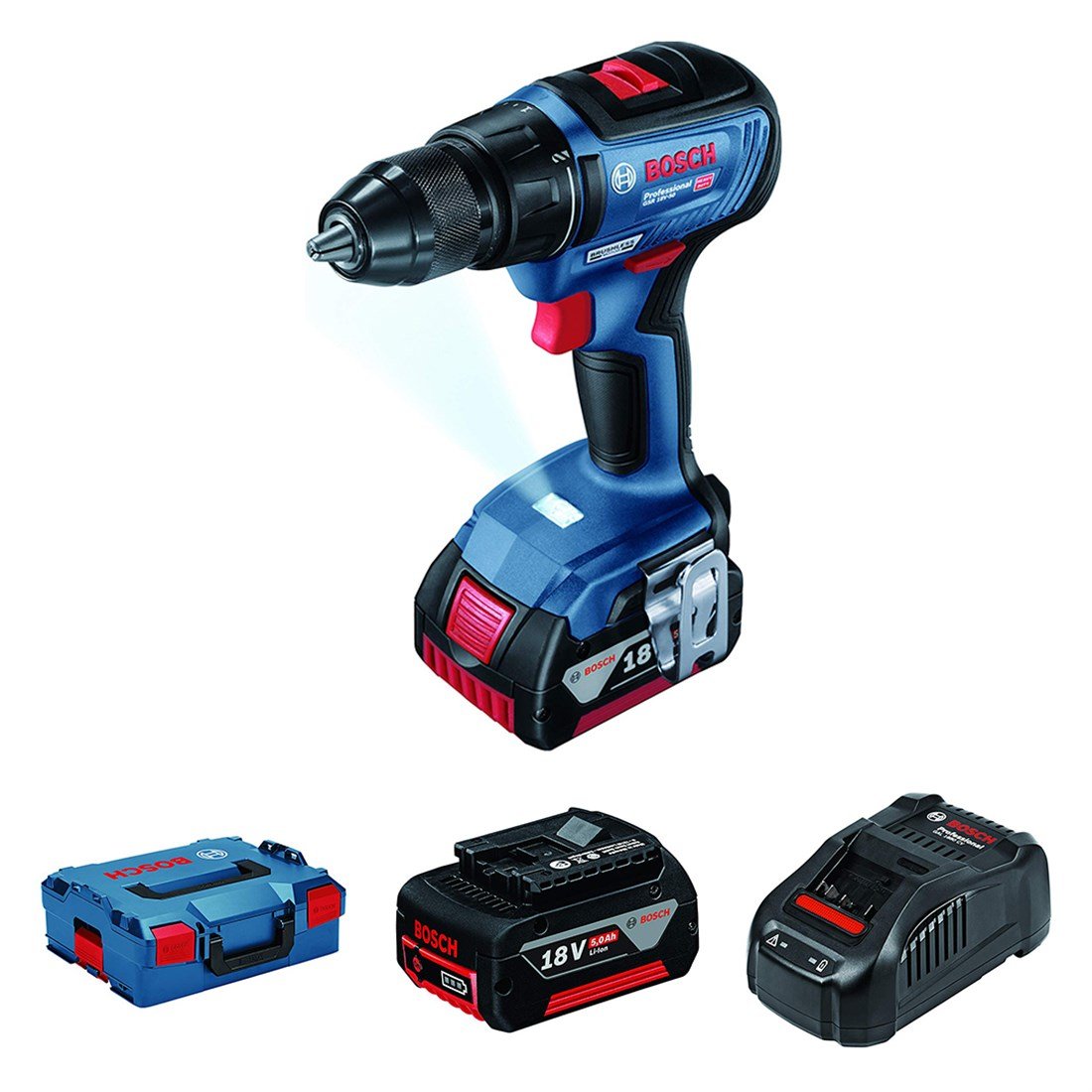 Bosch Professional Gsr18v-50 18w 5ah Akülü Delme Vidalama - 06019h5001