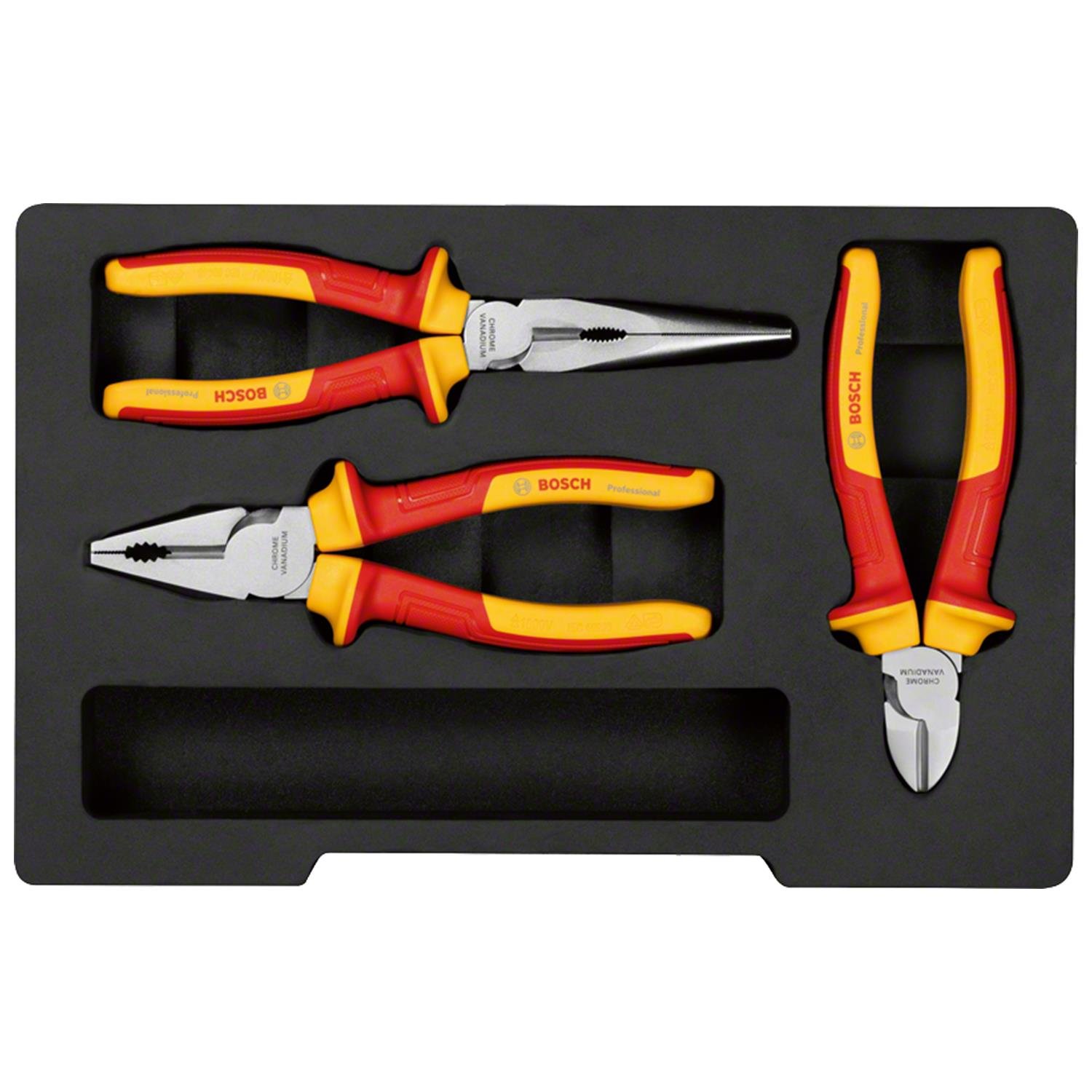 Bosch Professional VDE Pense Seti 3 Parça - 1600A02NG0