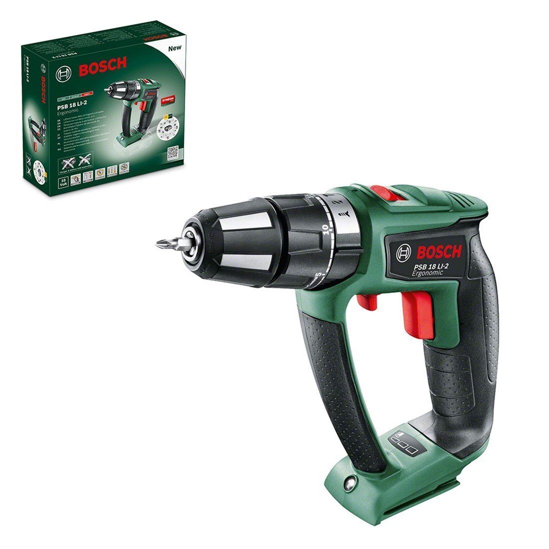 Bosch PSB 18 LI-2 Ergo (Baretool) Vidalama Makinesi (Akü ve Sarj Cihazı Harıç) - 06039B0302