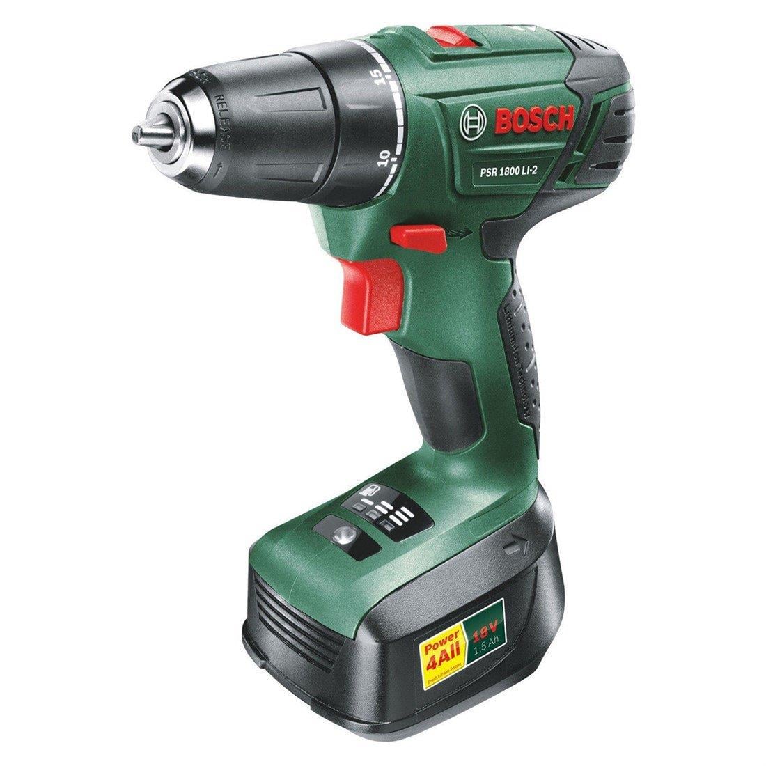 Bosch Psr 1800 LI-2 1.5 Ah Tek Akülü Delme/vidalama Makinesi (06039A310U) + Bosch Sırt Çantası