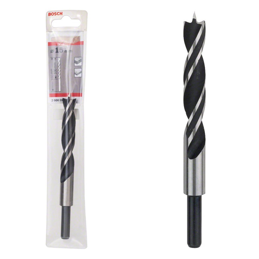 Bosch Silindir Şaft Ahşap Matkap Ucu 15*160 mm - 2608596312