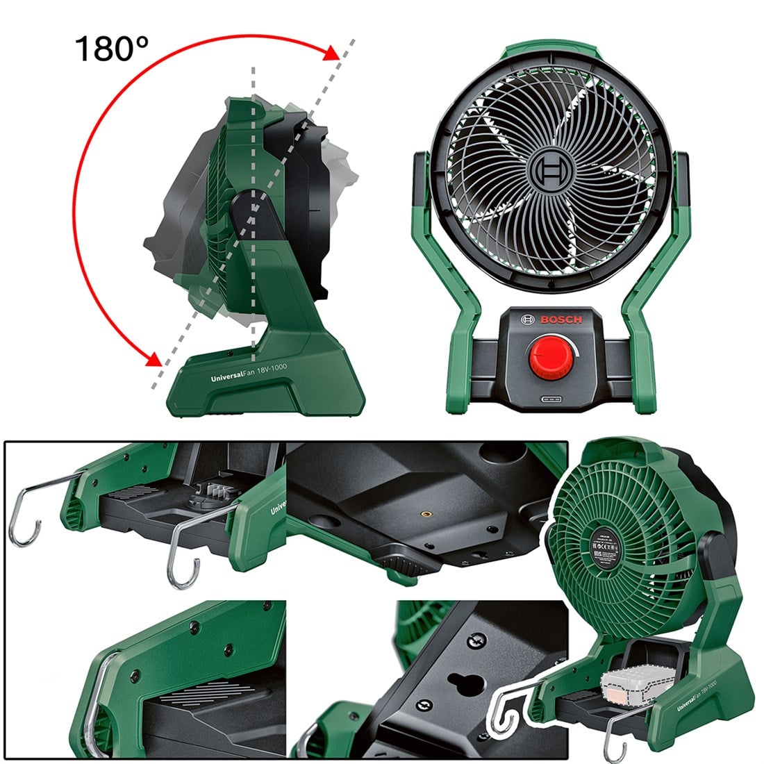 Bosch Universalfan 18v-1000 Akülü Fan (Aküsüz) - 06039E1000