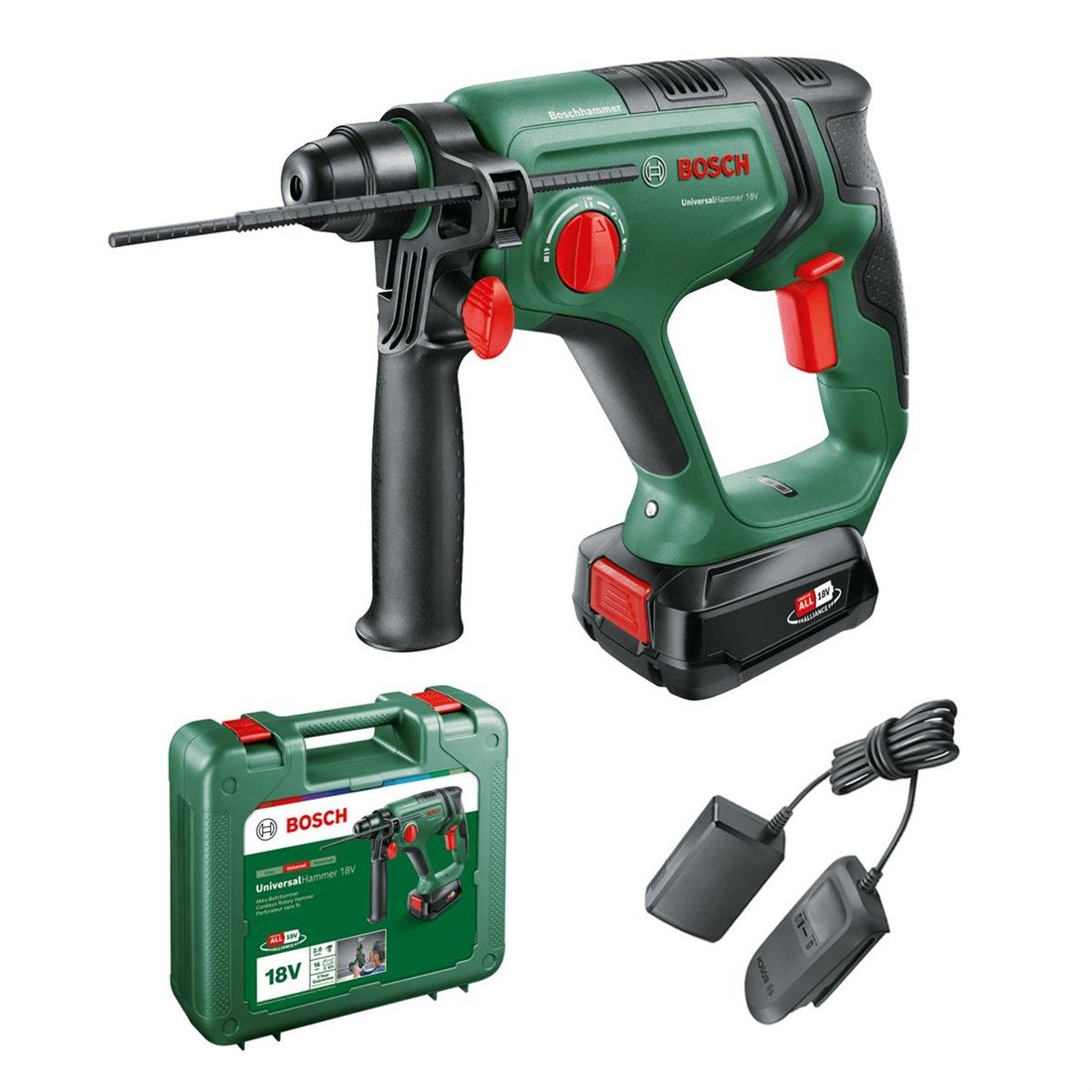 Bosch UniversalHammer 18V Akülü Matkap (Tek Akü, 2,5 Ah) - 06039D6002