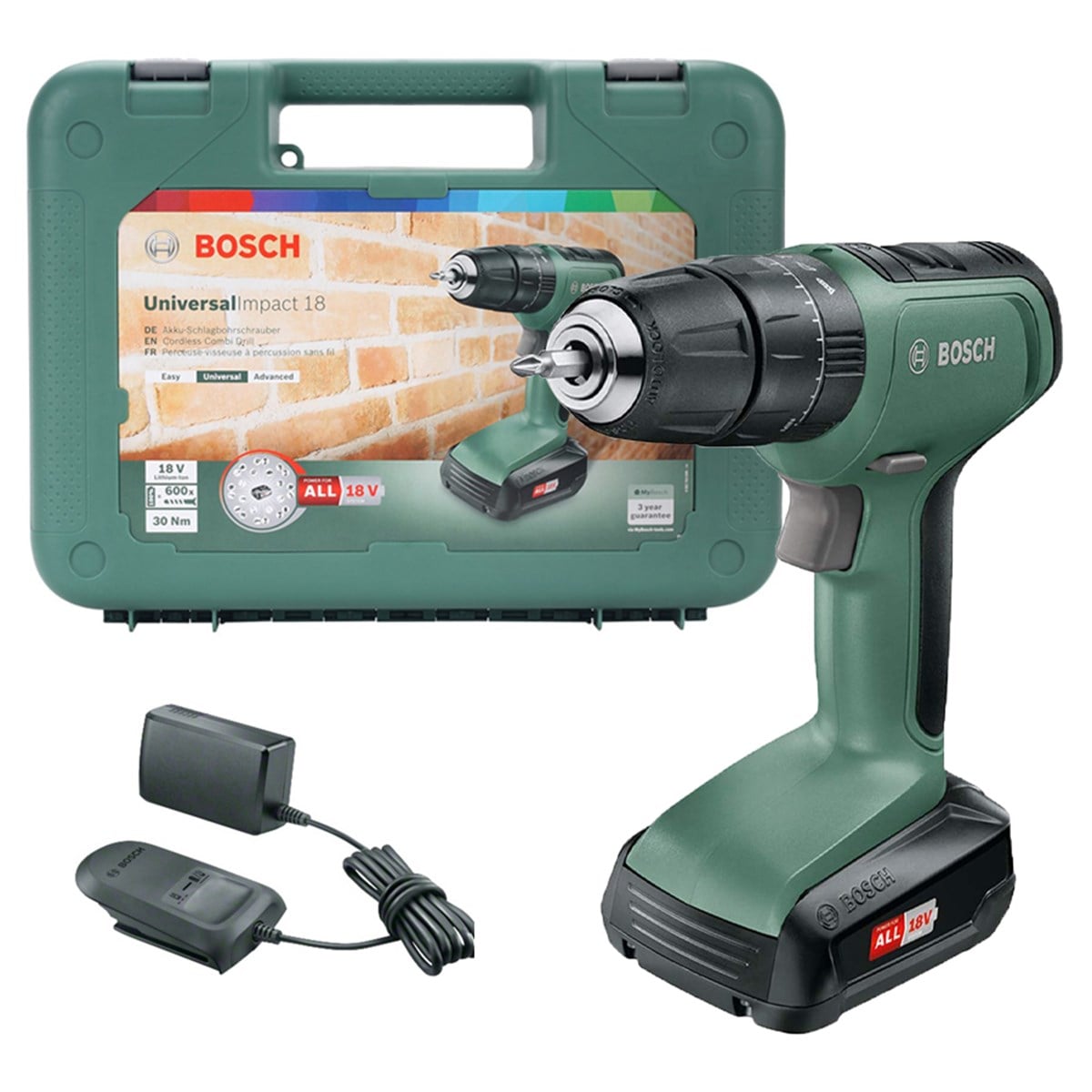 Bosch UniversalImpact 18 Tek Akülü Darbeli Matkap - 06039C8100