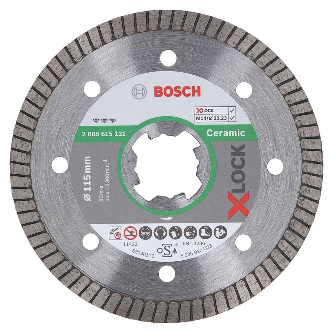 Bosch X-Lock 115mm Best For Seramik Extra Clean Turbo Kesici - 2608615131