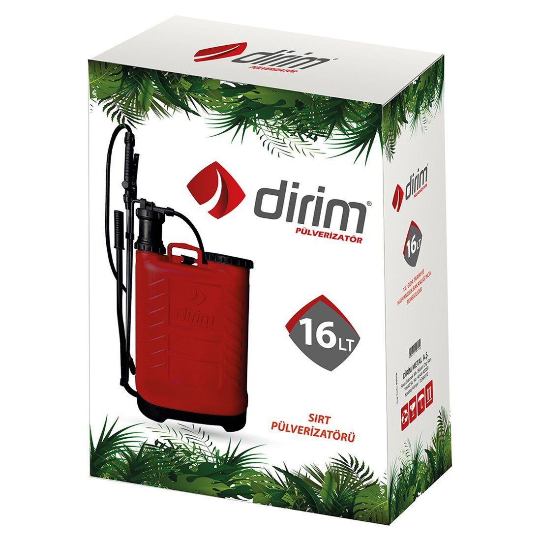 Dirim İlaçlama Pompası 16Lt