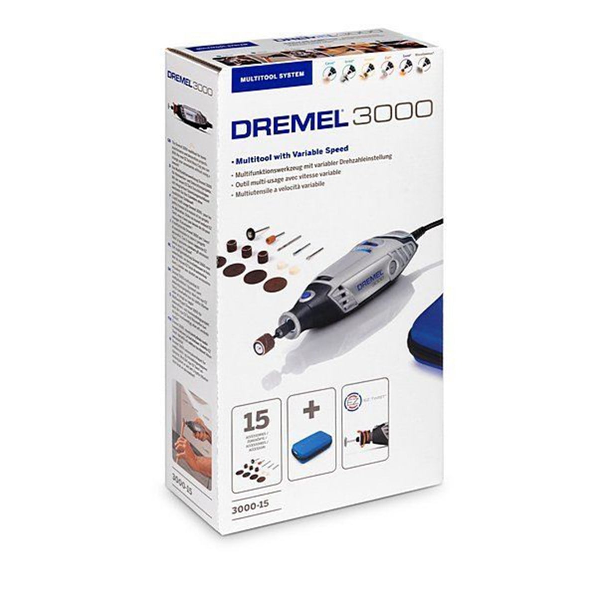Dremel 3000-15 130 Watt El Motoru - 15 Aksesuarlı - F0133000Jc