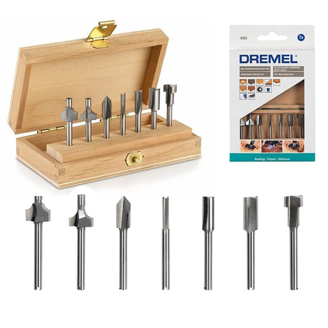 Dremel 660 Çok Amaçlı Freze Uç Seti 7 Parça - 26150660ja