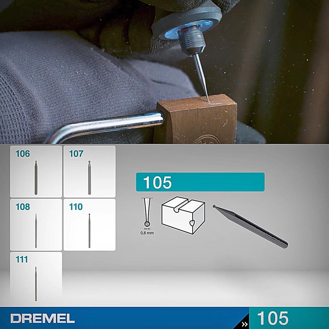 Dremel Gravür Kesici 0,8 mm (105) - 26150105JA