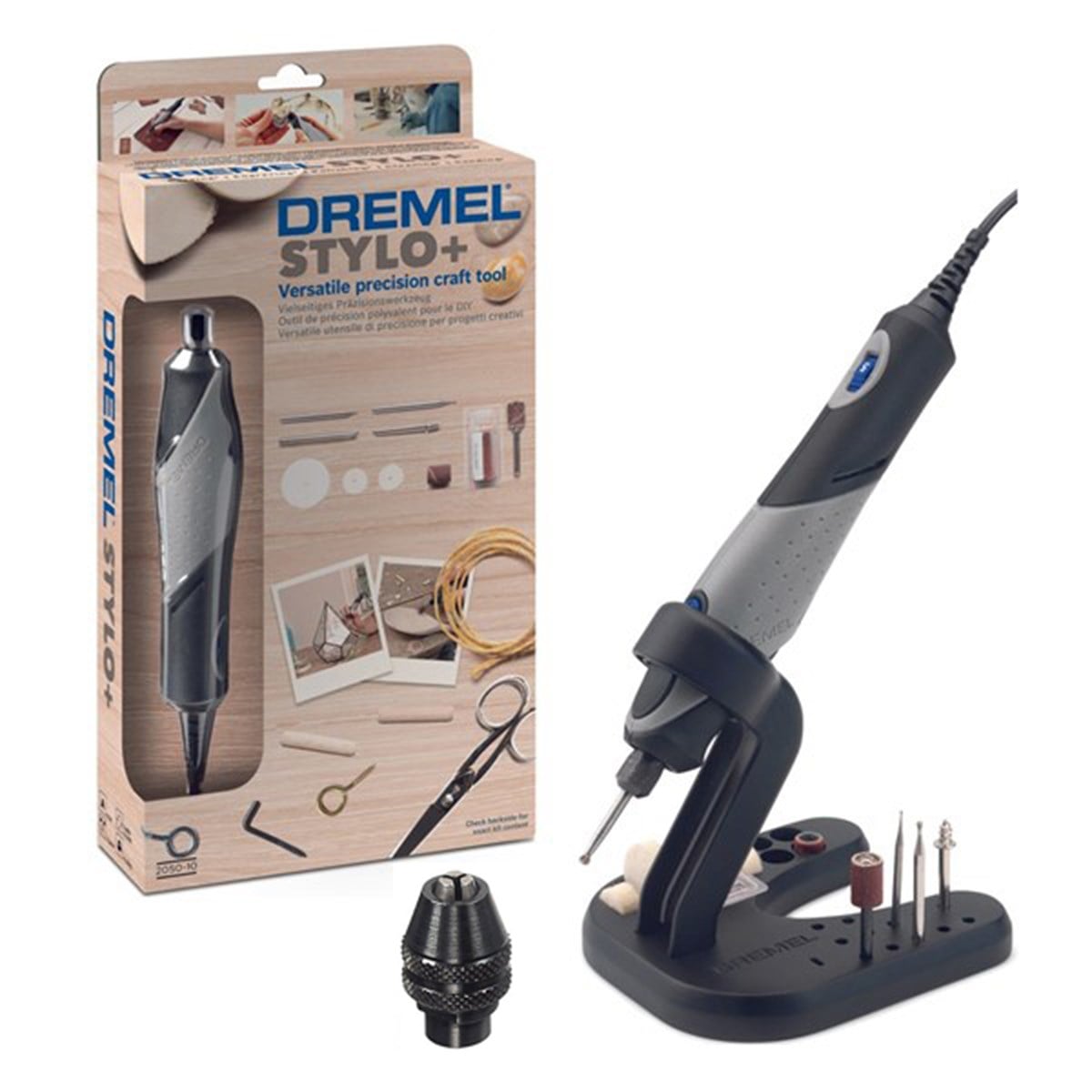 Dremel STYLO+ 2050-10 El Motoru 10 Aksesuarlı + Ürün Tutacağı