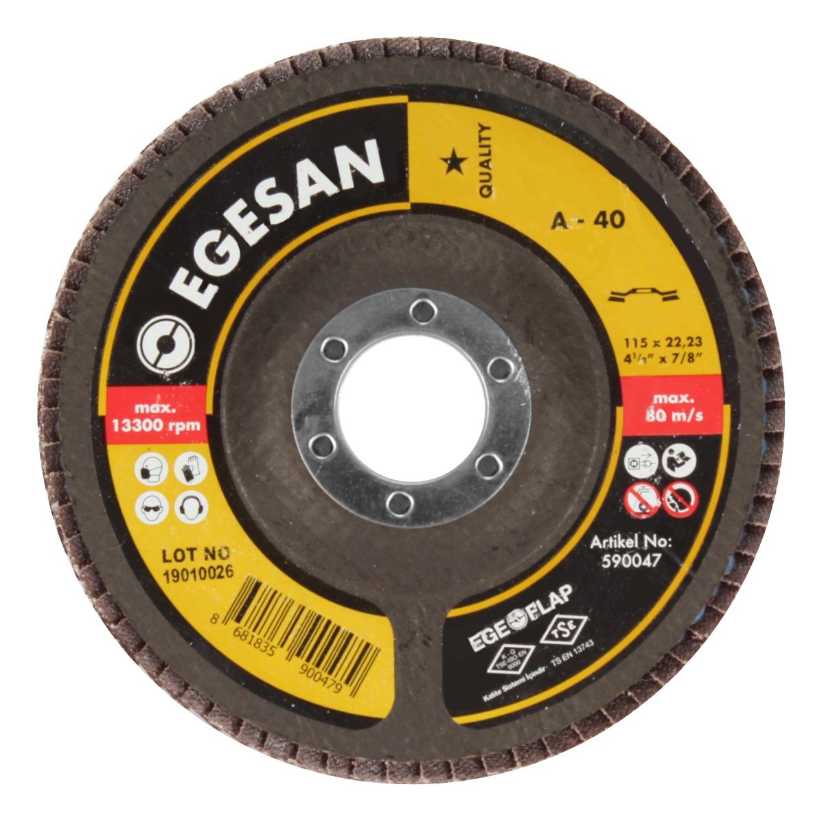 EGELİ 115 QUALITY FLAP DİSK NK-40 