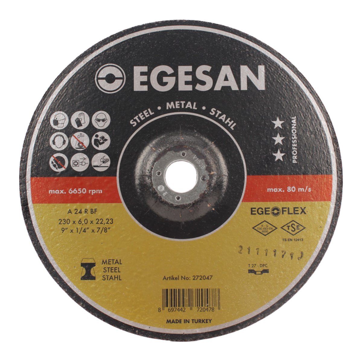 EGESAN 230*6 METAL TAŞLAMA