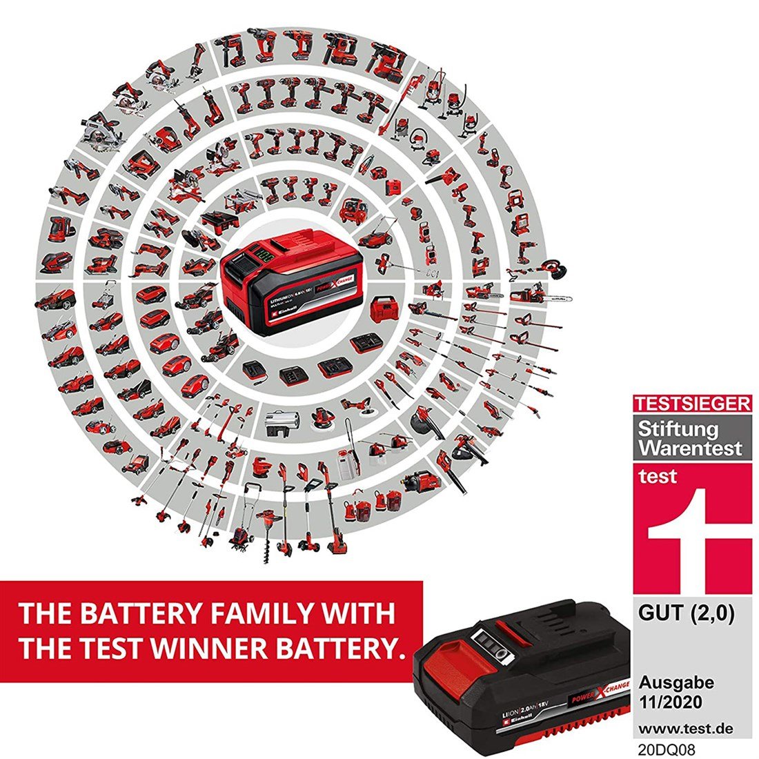 Einhell 18V 5,2Ah Power X-Change Plus Akü - 4511437