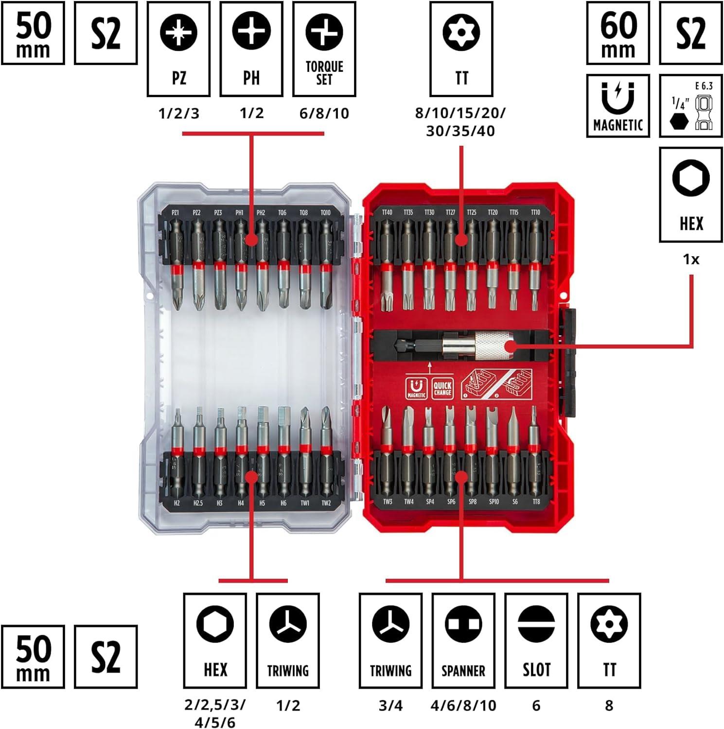 Einhell delici ve vidalama uç seti 33 parça M-CASE kutu - 49118903