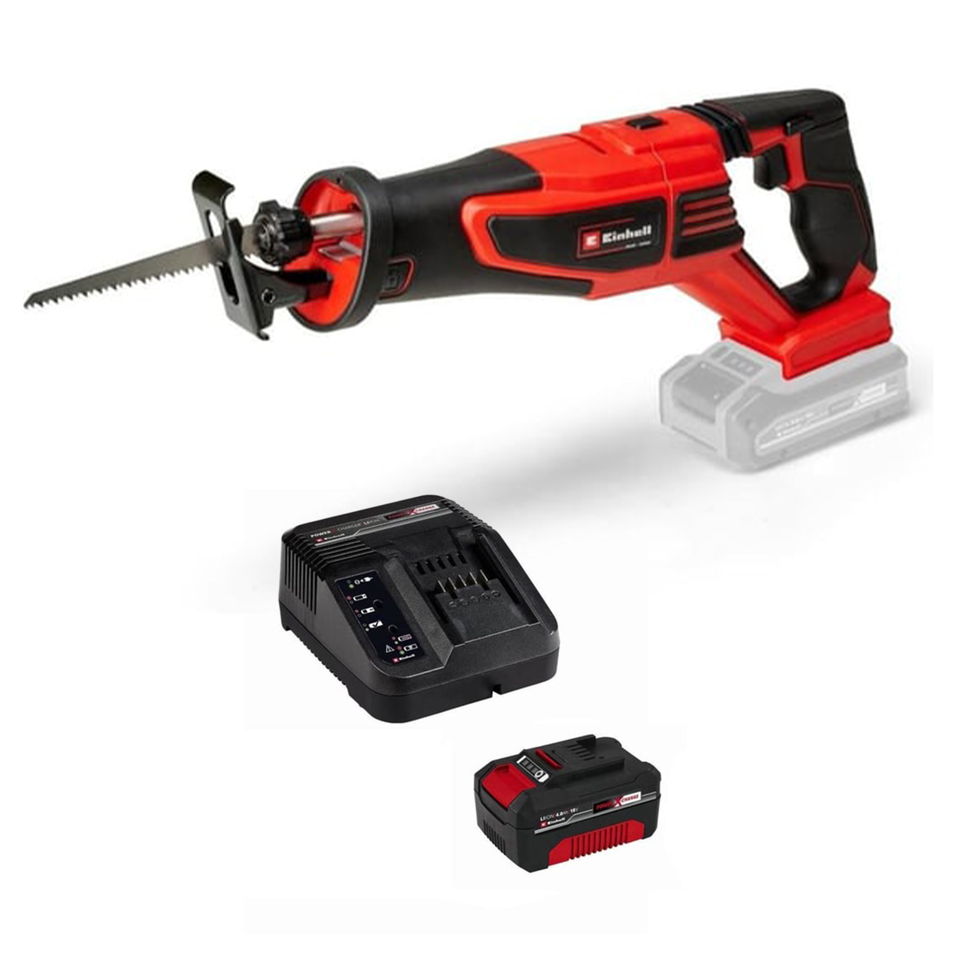 Einhell Expert TE-AP 18/26 Li - Solo  Akülü Kılıç Testere + 18V 4,0Ah Pxc Starter Kit 1 Akü&Şarj Cihazı