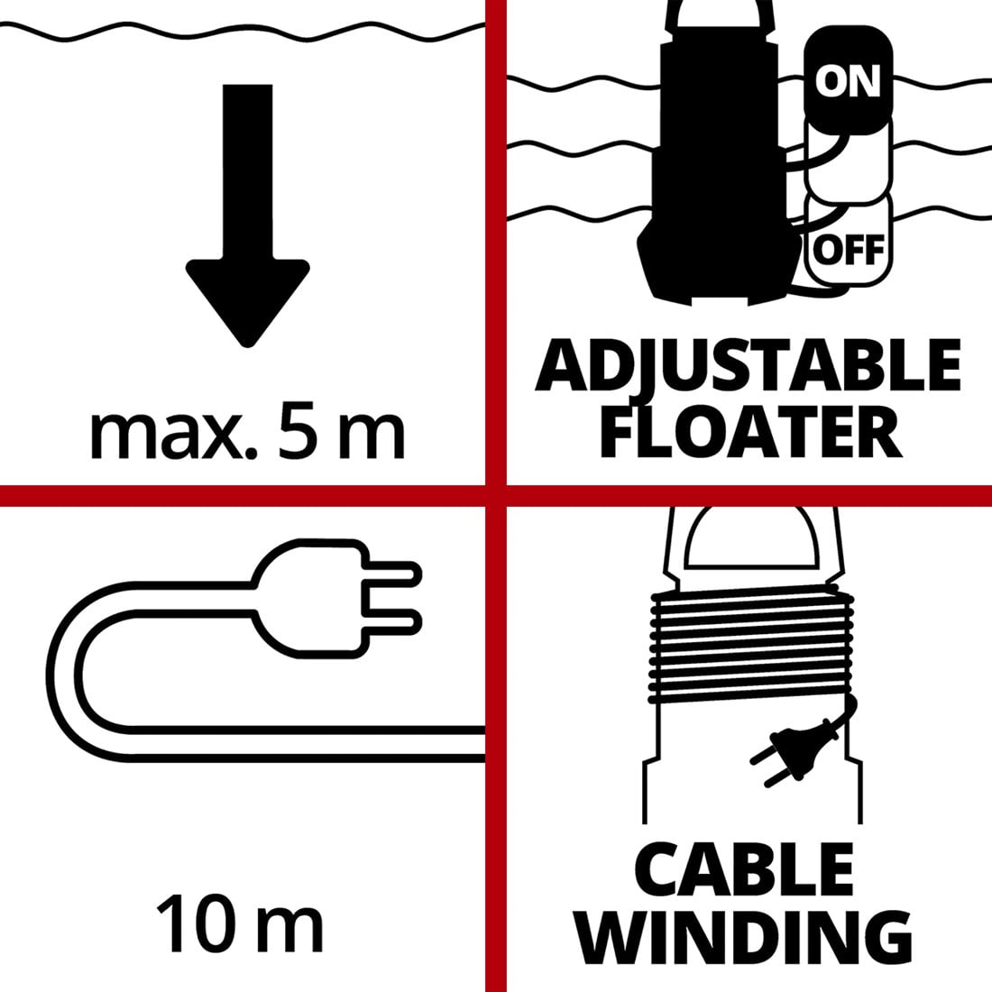 Einhell GC-DP 5225 N Dalgıç Pompa - Kirli Su - 4170481