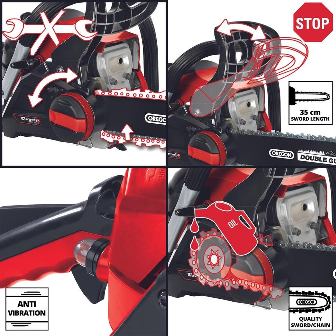 Einhell GC-PC 1435 I TC Set Benzinli Ağaç Kesme - 4501828