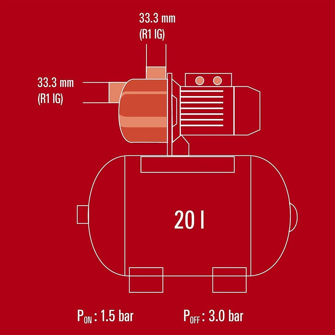 Einhell GC-WW 6036 Hidrofor - 4173118