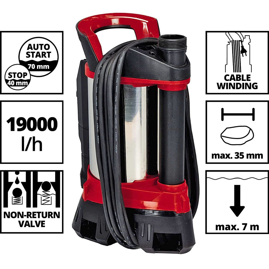 Einhell GE-DP 7935 N - A ECO Dalgıç Pompa - Kirli Su - 4171460