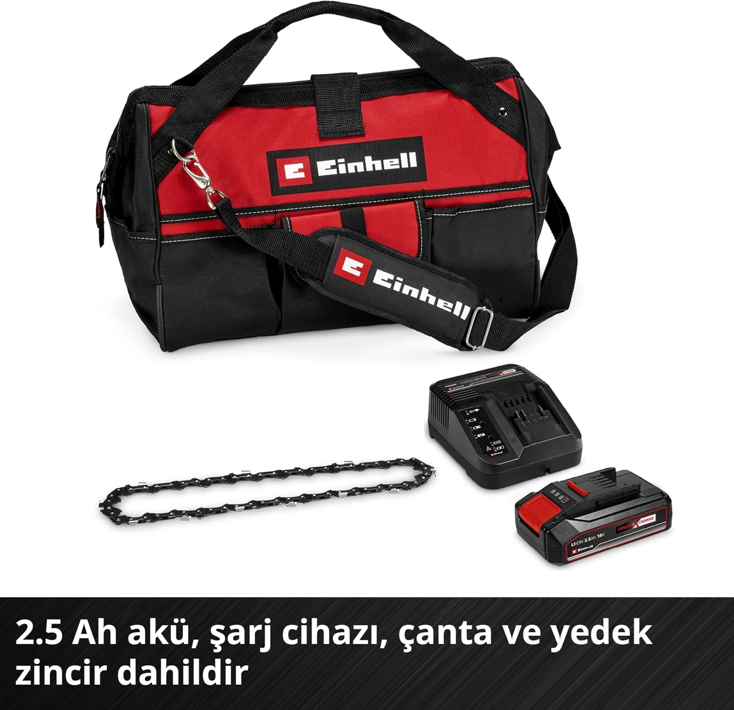 Einhell GE-PS 18/15 Li Bag Kit  Akülü 2,5 Ah Dal Budama Testeresi - 4600043