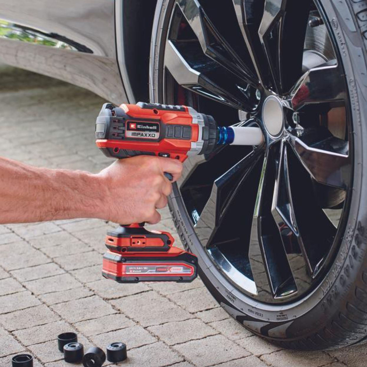 Einhell IMPAXXO 18/450 Akülü Darbeli Somun Sıkma Kömürsüz SOLO + 18V 4,0Ah Pxc Starter Kit 1 Akü&Şarj Cihaz