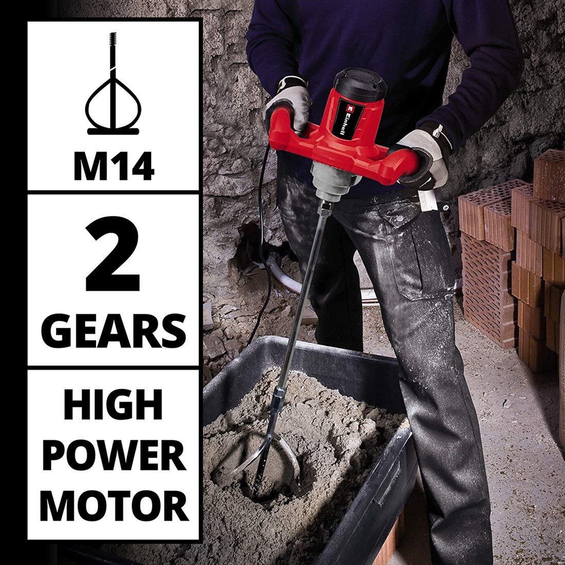 Einhell TC-MX 1400-2 E Boya ve Harç Mikseri - 4258550