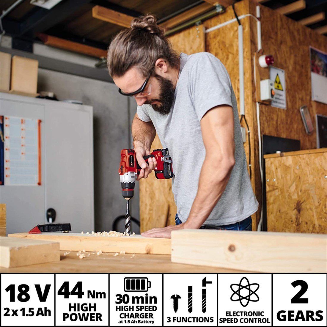 Einhell TE-CD 18-2 Li-i 18 V Akülü Darbeli Matkap - 4513834