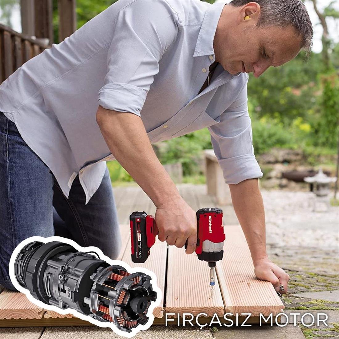 Einhell TE-CI 18 Li BL Kit 4.0, Akülü Darbeli Vidalama - 4510035