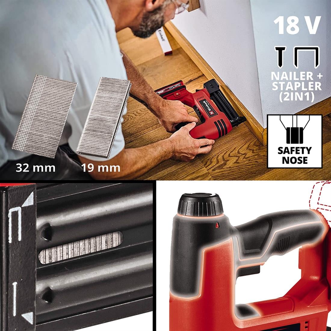 Einhell TE-CN 18 Li - Solo, Akülü Zımba - 4257790