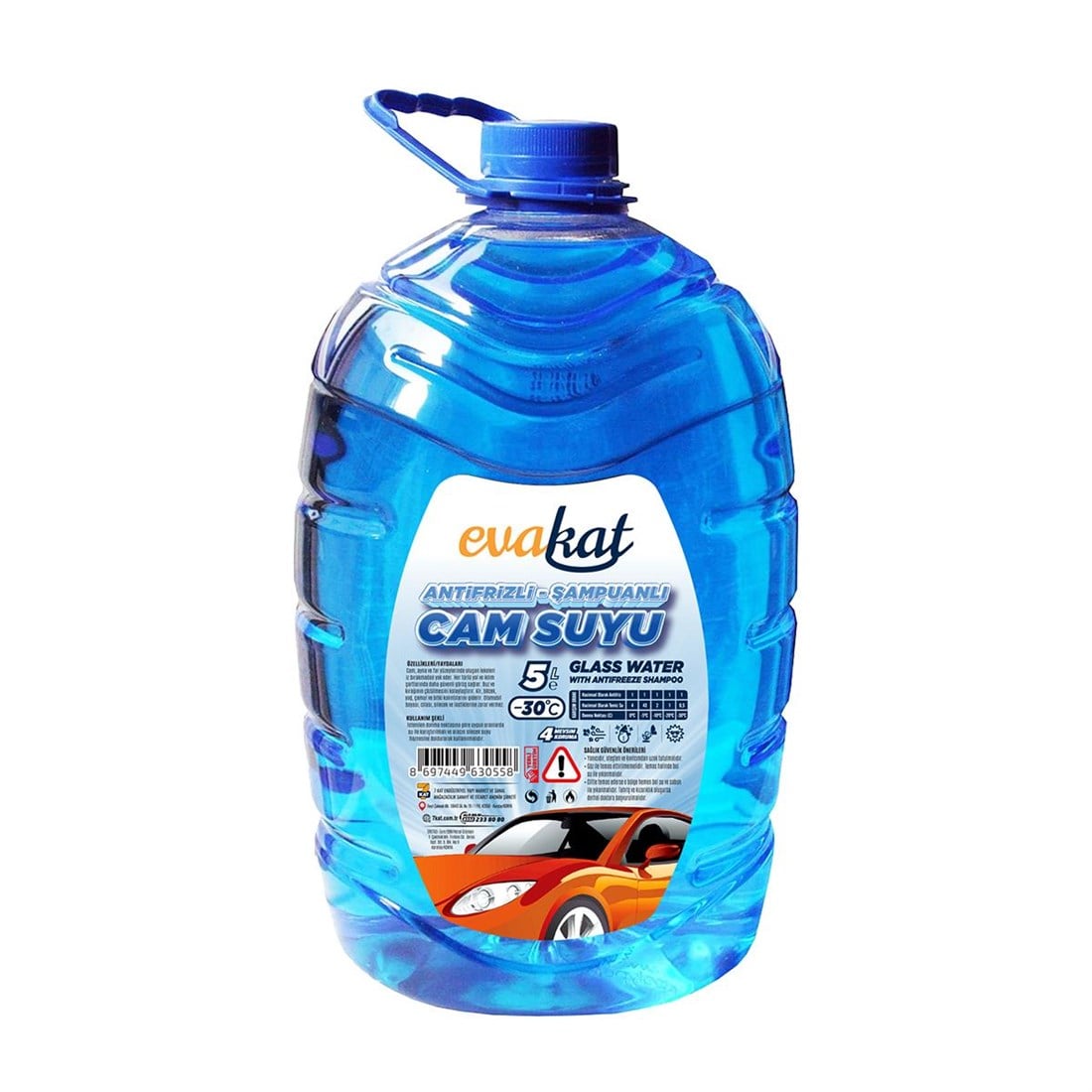Evakat Antifirizli Cam Suyu Kışlık -30 Derece 5Lt.