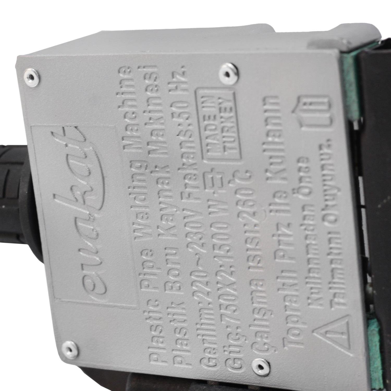 Evakat SG89 Pprc Boru Kaynak Makinası 1500w Plastik Çantalı