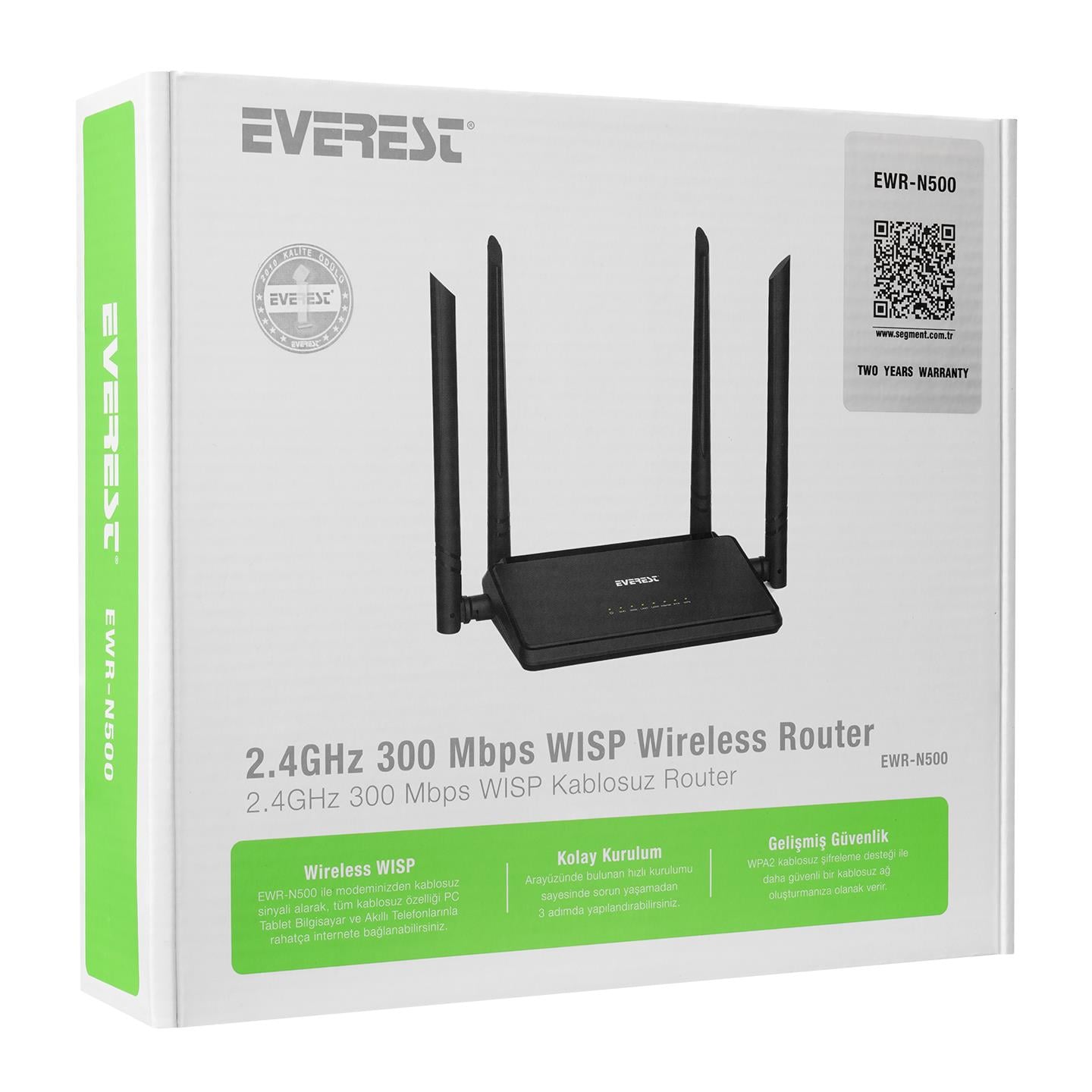Everest EWR-N500 300MBPS WISP Repeater Kablosuz Modem - 35452