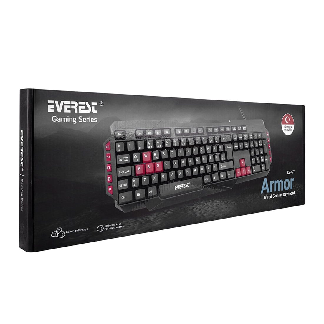 Everest KB-G7 ARMOR Siyah USB Q Gaming Oyuncu Klavyesi 29994