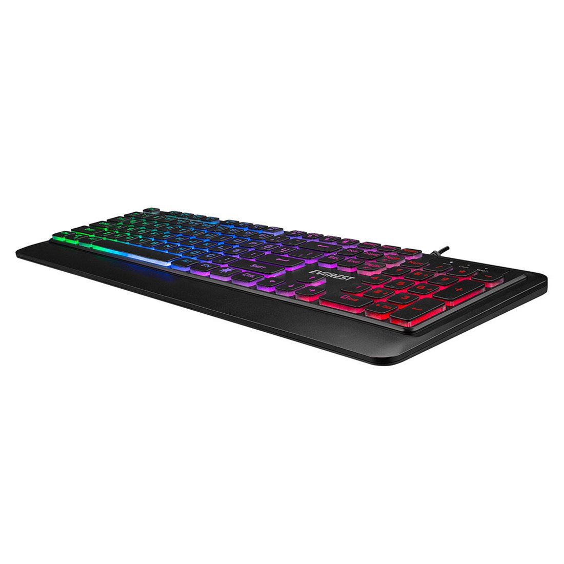 Everest KM-R59 FORZA PLUS Siyah Usb Rainbow Backlight Q Klavye + 1200 dpi Mouse Set 35993