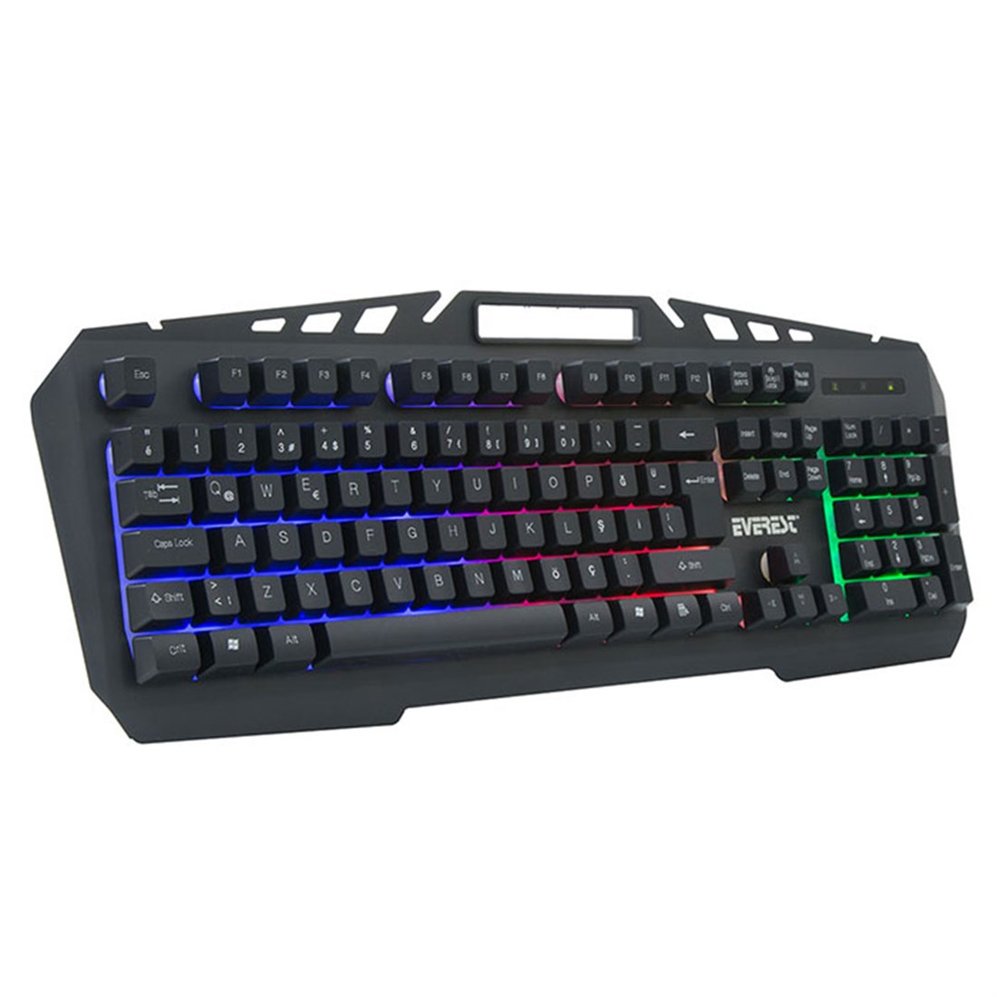 Everest Kmx-99 Siyah Usb Gökkuşağı Zemin Aydınlatma Q Oyuncu Klavye + Mouse Set - 28703