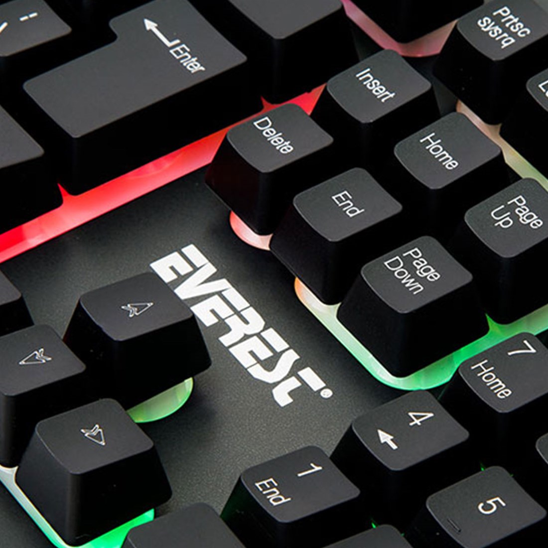Everest Kmx-99 Siyah Usb Gökkuşağı Zemin Aydınlatma Q Oyuncu Klavye + Mouse Set - 28703