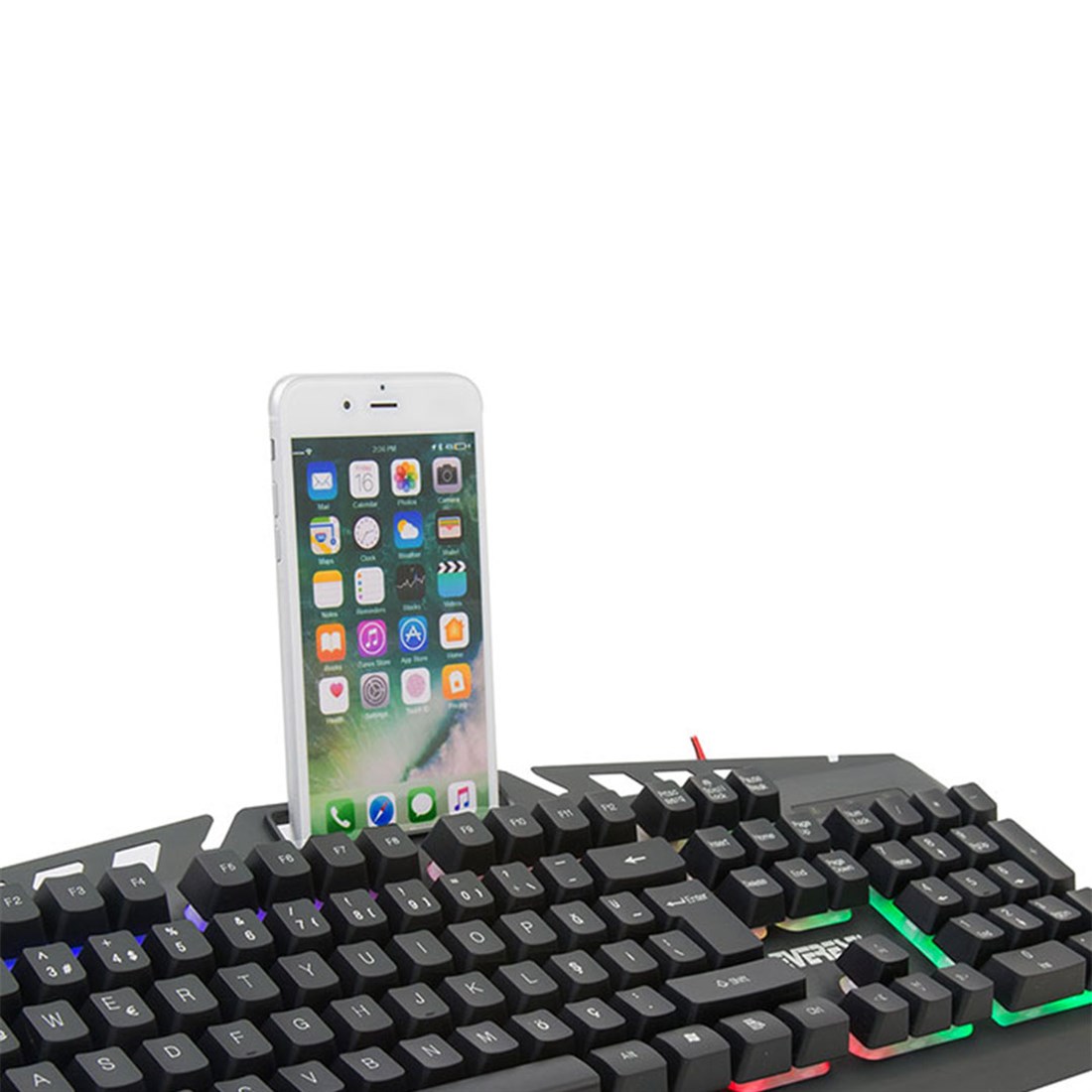 Everest Kmx-99 Siyah Usb Gökkuşağı Zemin Aydınlatma Q Oyuncu Klavye + Mouse Set - 28703