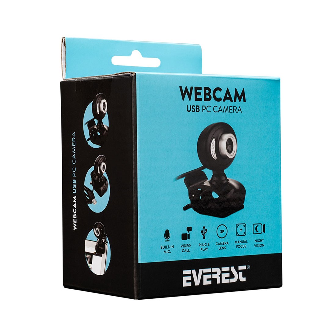 Everest SC-826 Pixels 0.3 Mega , 640x480 Usb Mikrofonlu Görüş Ledli Webcam Pc Kamera 35220