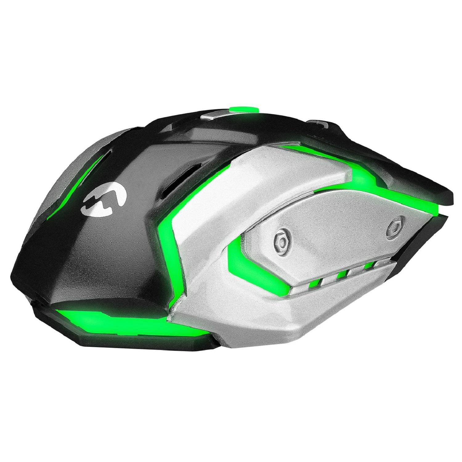 Everest SM-G72 Usb Siyah/Gümüş Işıklandırmalı Oyuncu Mouse - 24123