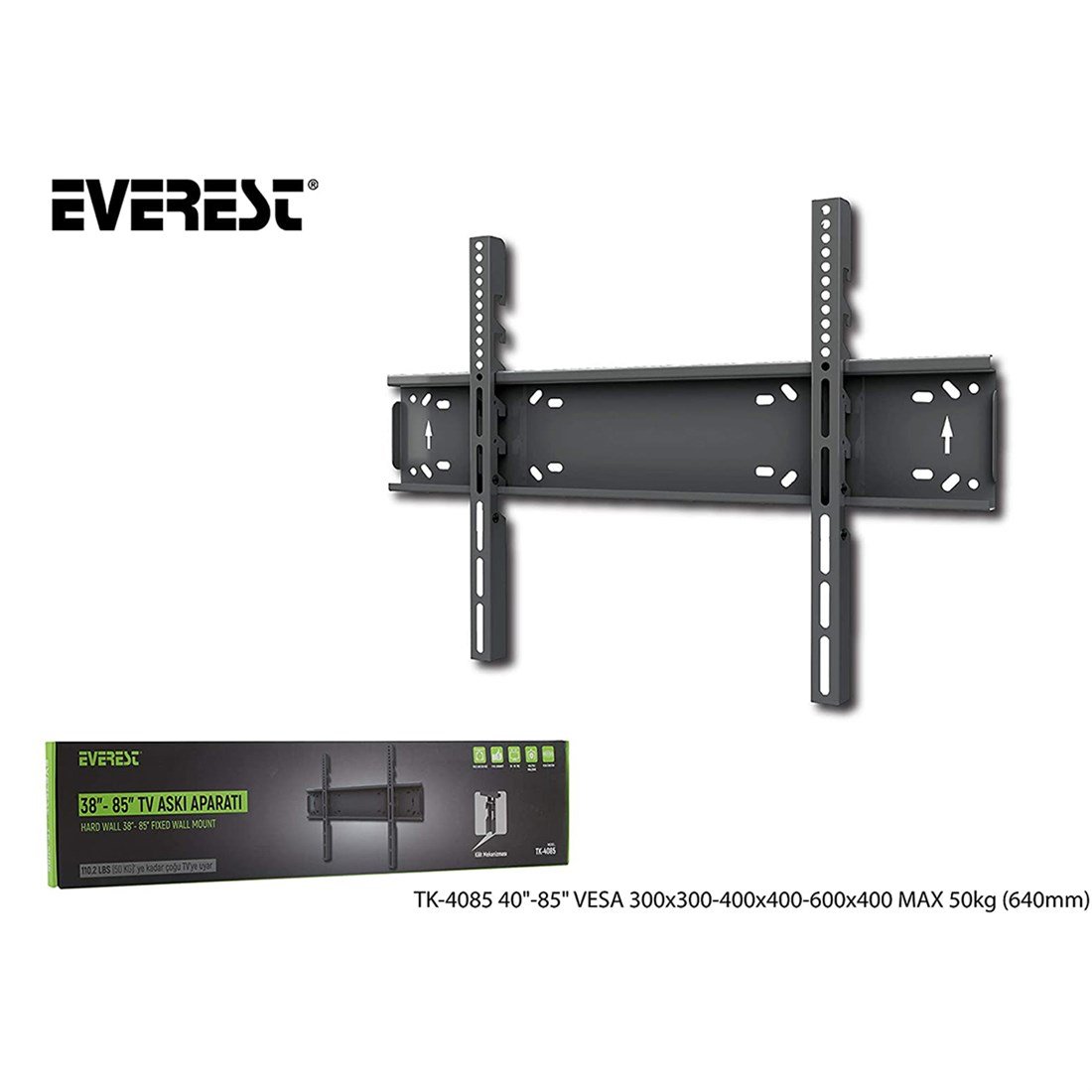 Everest TK-4085 40''-85'' Tv Askı Aparatı Max-50kg - 32104