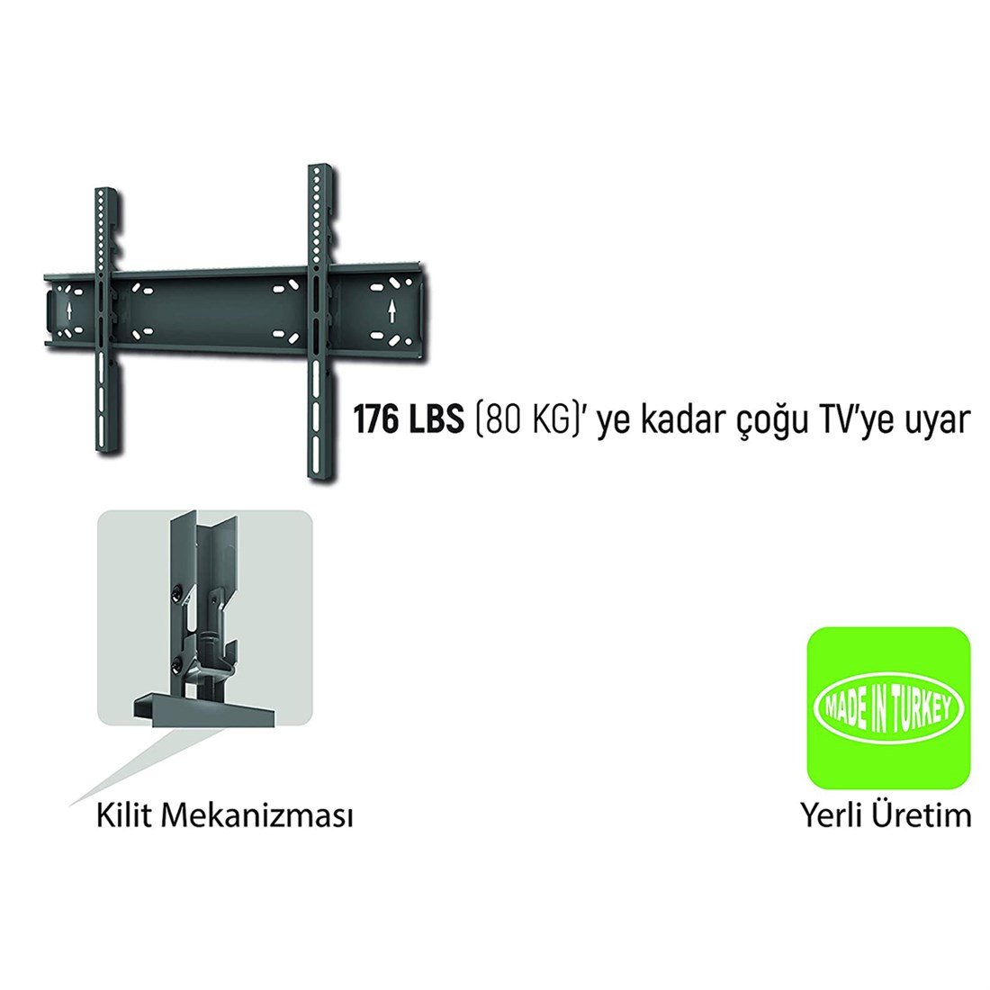 Everest TK-4085 40''-85'' Tv Askı Aparatı Max-50kg - 32104