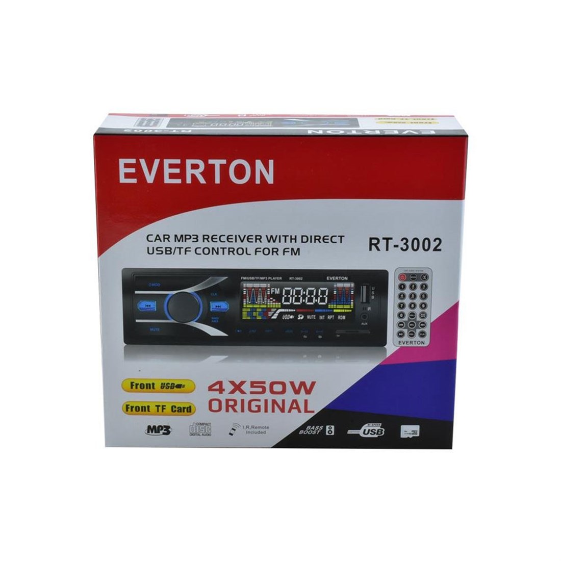 Everton Rt-3002 Usb/Sd/Fm/Aux Mekaniksiz Oto Teyp 4 X 50 Watt