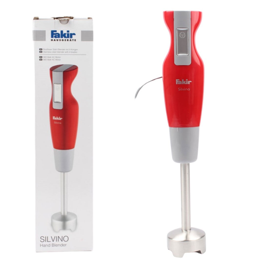Fakir Silvino 900 Watt El Blenderı Kırmızı 41004531