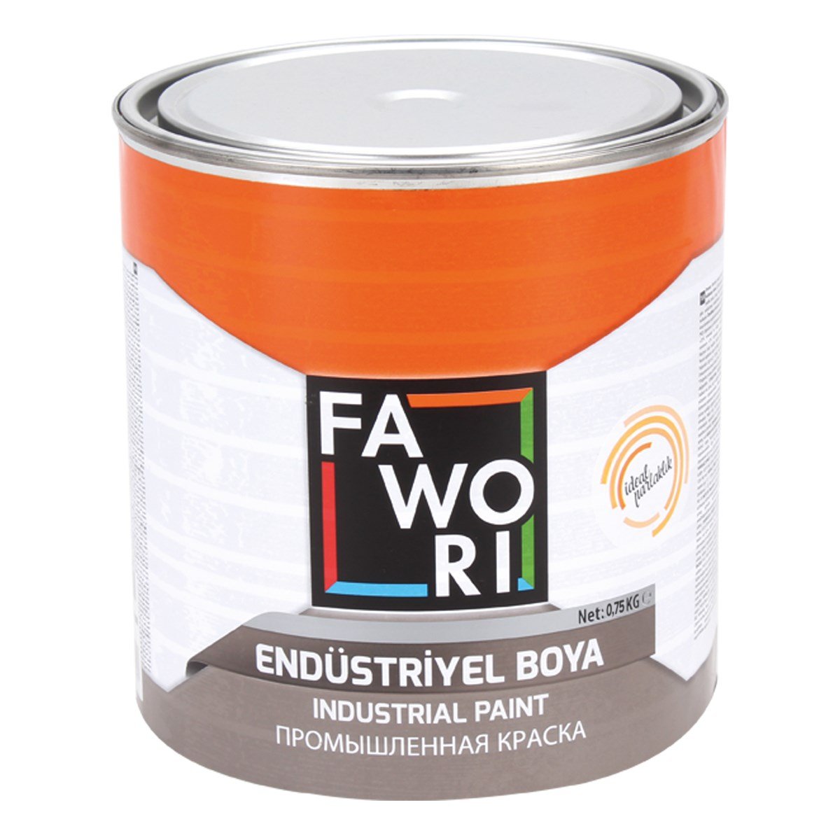 FAWORİ İDEAL PARLAK END. BOYA PARLAK SİYAH 0,75KG