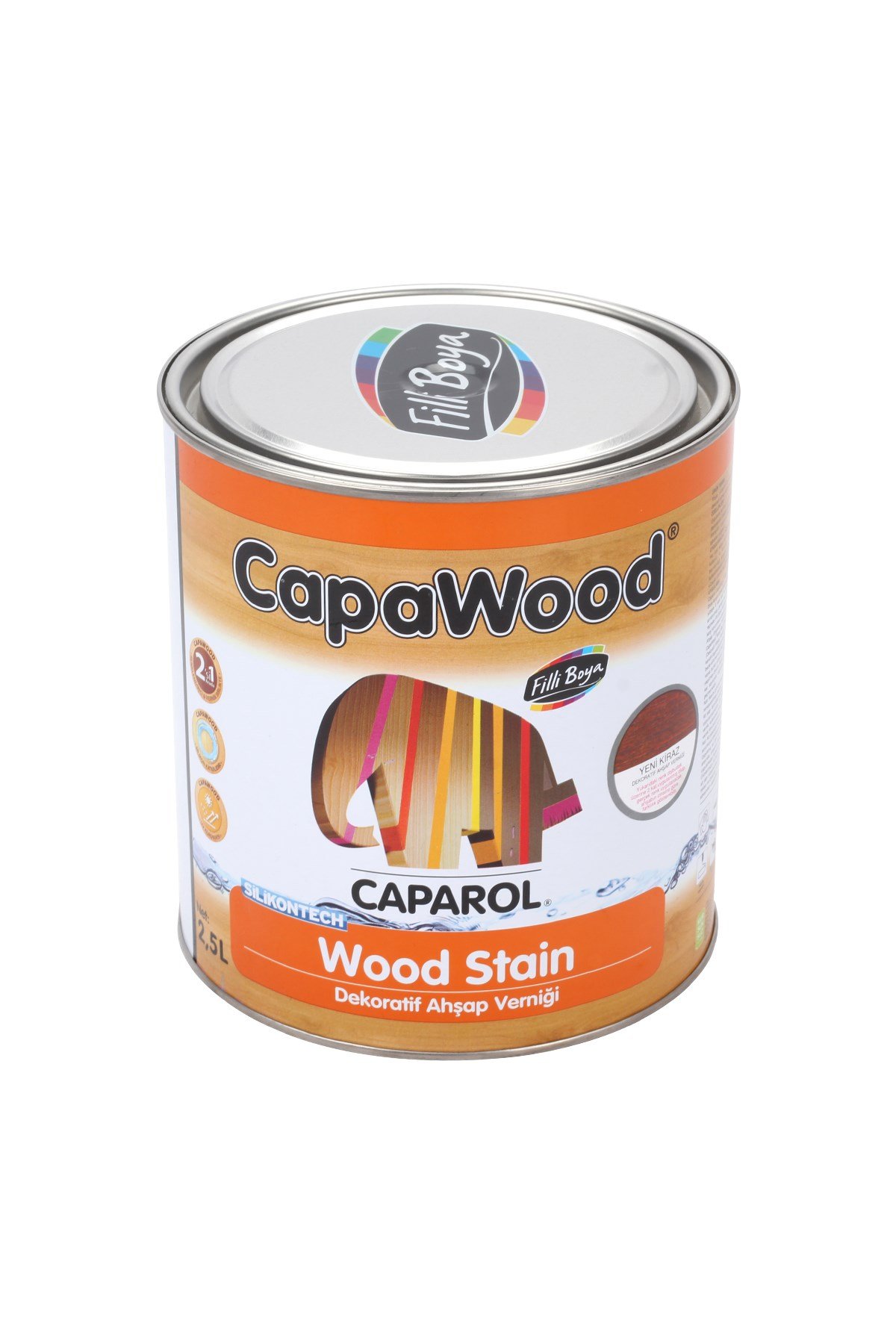 FİLLİ CAPAWOOD DEKORATİF AHŞAP VERNİK SARI MEŞE 2,5LT