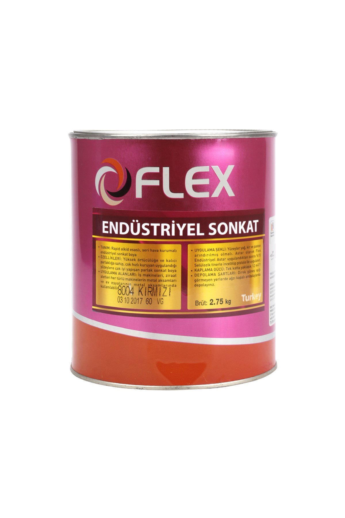 FLEX ENDÜSTRİYEL BOYA  B.MAVİ  2.75 KG